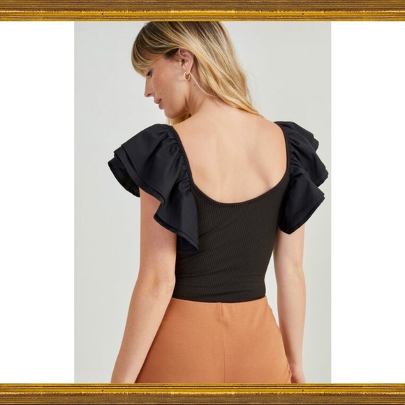 Altar’d State - Ruffled Body Suit in Red (NWT) - Picture 2 of 7